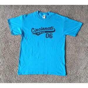 Cincinnati Ohio T-Shirt Men's Medium Blue Short Sleeve NWT